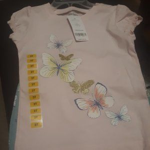Girl's 2 piece Butterfly outfit
